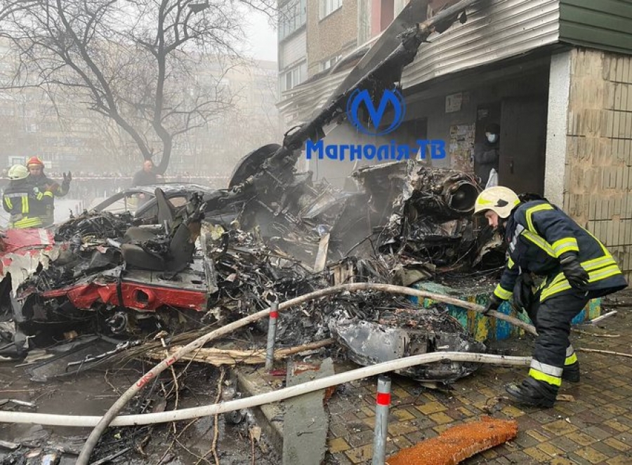 Νεκρός ο ΥΠΕΣ της Ουκρανίας από συντριβή ελικοπτέρου σε παιδικό σταθμό κοντά στο Κίεβο, 14 τα θύματα