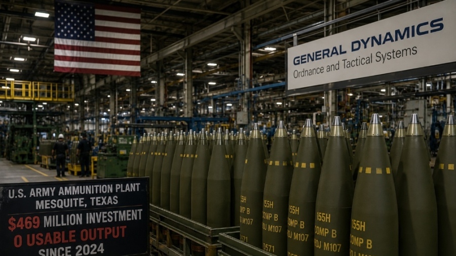 Pentagon squanders 469 million dollars on ghost munitions factory leaving US forces without artillery shells