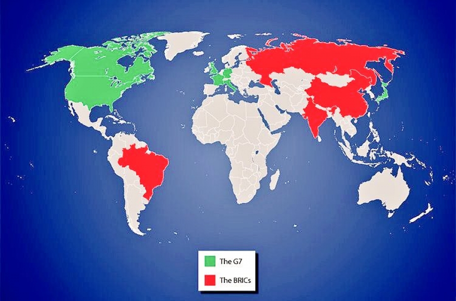 Σχηματίζεται το μέτωπο του αιώνα... BRICS εναντίον G7 - Αλλάζει ο κόσμος, γυρνά την πλάτη στις όλο και πιο αδύναμες ΗΠΑ