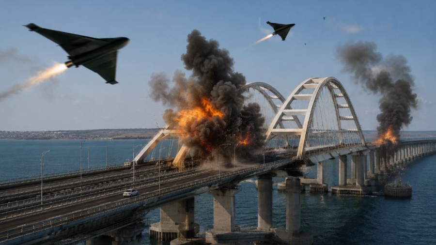 Συναγερμός στη Ρωσία - Οι Ουκρανοί σχεδιάζουν να επιτεθούν στη Γέφυρα της Κριμαίας με πυραύλους και drones
