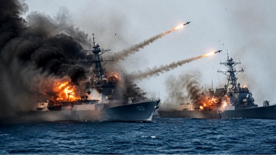 Αμόκ στο Hormuz: Σαρωτικό πλήγμα των Ιρανών πυρπόλησε τα αντιτορπιλικά USS Truxtun και USS Mason - Στις φλόγες το Dubai