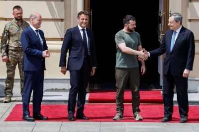 Στο Κίεβο Scholz, Macron και Draghi – Στήριξη και πίεση σε Zelensky για να λήξει ο πόλεμος