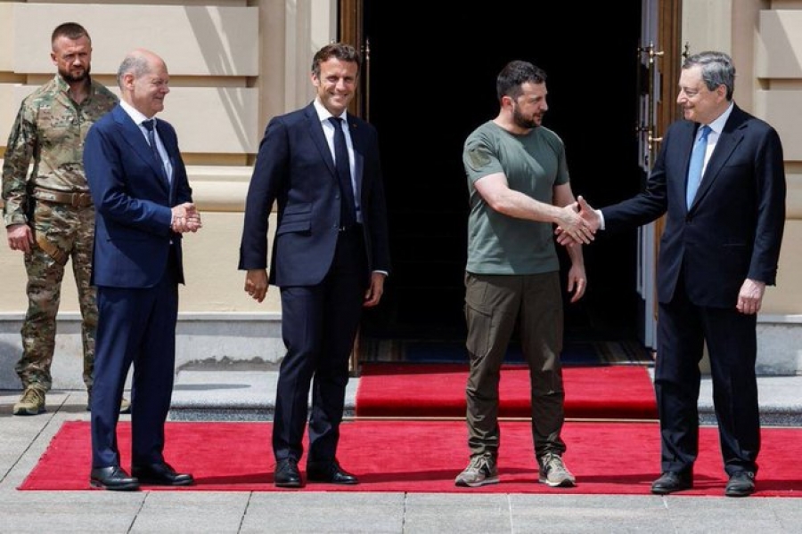 Στο Κίεβο Scholz, Macron και Draghi – Στήριξη και πίεση σε Zelensky για να λήξει ο πόλεμος