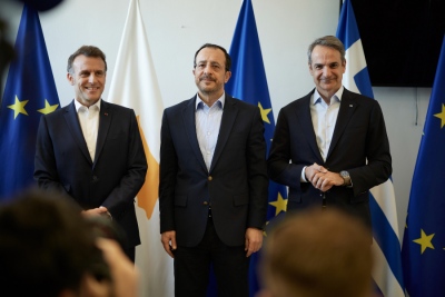 Μητσοτάκης με Macron και Χριστοδουλίδη: Η Κύπρος δεν είναι και δεν θα μείνει ποτέ μόνη - Κάθε σπιθαμή ευρωπαϊκού εδάφους είναι απαραβίαστη