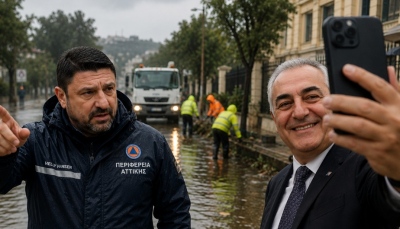 Όταν η Αττική δοκιμαζόταν ο Χαρδαλιάς έδινε μάχη ενώ ο Χατζηθεοδοσίου... πόζαρε στο προεδρικό μέγαρο