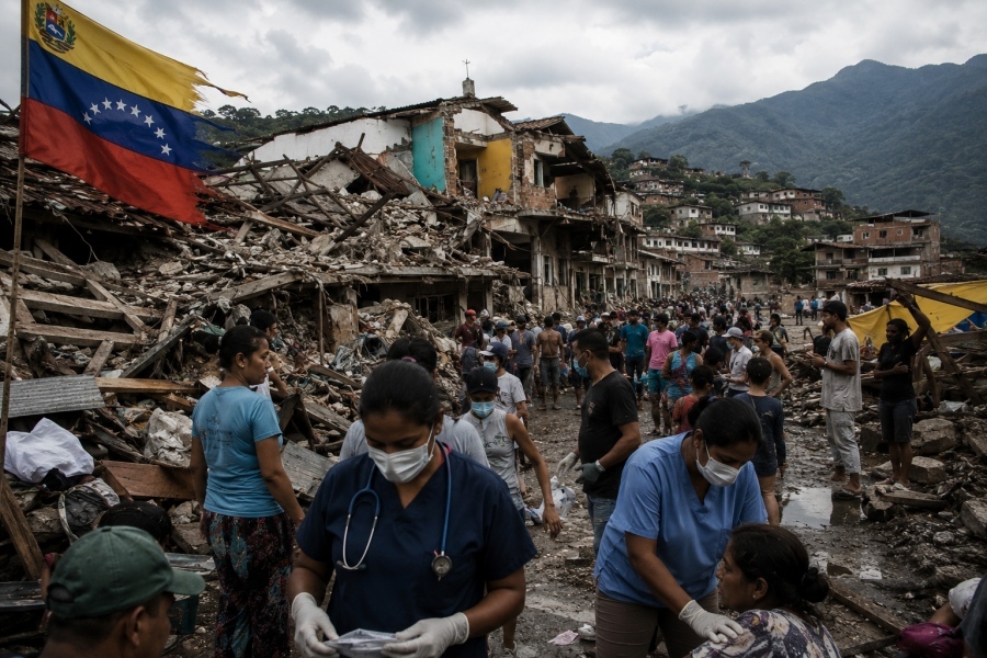 Venezuela faces catastrophic health crisis as water supply turns toxic following devastating earthquakes