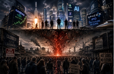 Absolute dystopia, explosion imminent – Wealth skyrocketing in markets, purchasing power decreasing and mass unemployment due to AI