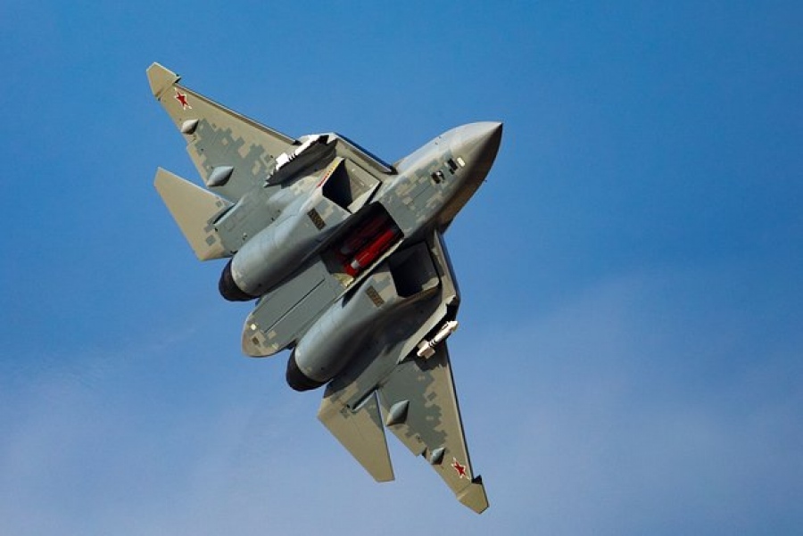 Russian Su-57 fifth-generation fighter jet crashes near Moscow as pilot ejects