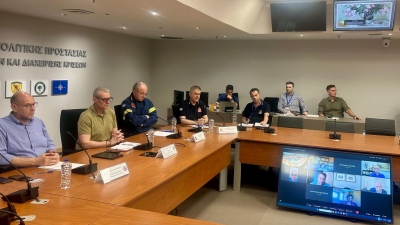 Συνεδρίαση της Επιτροπής Εκτίμησης Κινδύνου παρουσία Τουρνά για τα κατολισθητικά φαινόμενα στις παραλίες νησιών του Ιονίου
