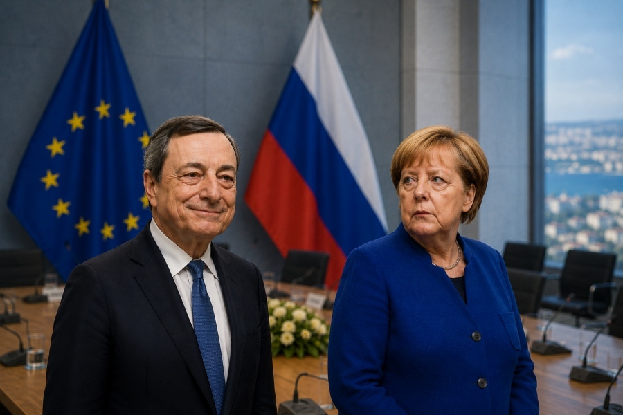 Panicking Europe seeks a voice for Putin talks - Draghi leads over Merkel