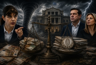 Kovesi hurricane hits Maximos Mansion – OPEKEPE and scandals fuel anti-establishment surge toward Karystianou and Tsipras