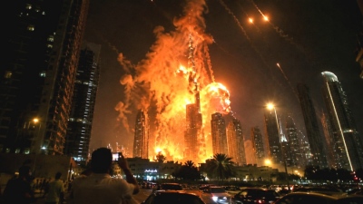 Unprecedented escalation in the Persian Gulf as powerful explosions rock central Dubai while US military bombs Bandar Abbas and Qeshm