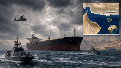 Strait of Hormuz ship traffic plummets as UKMTO reports maritime incident in Gulf of Oman