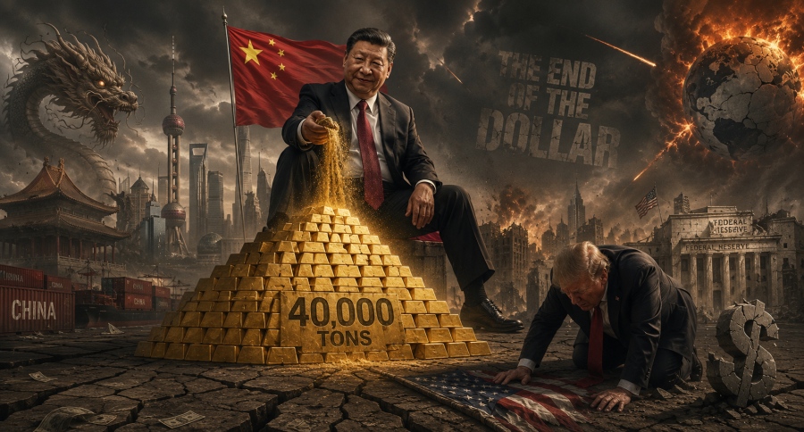 Αποκάλυψη Mr. Gold: Η Κίνα «γονατίζει» ΗΠΑ με 40.000 τόνους χρυσού – Η κίνηση που φέρνει τέλος στο δολάριο και Αρμαγεδδώνα