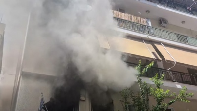 Τραγωδία στα Πατήσια - Νεκρή ηλικιωμένη από φωτιά σε διαμέρισμα