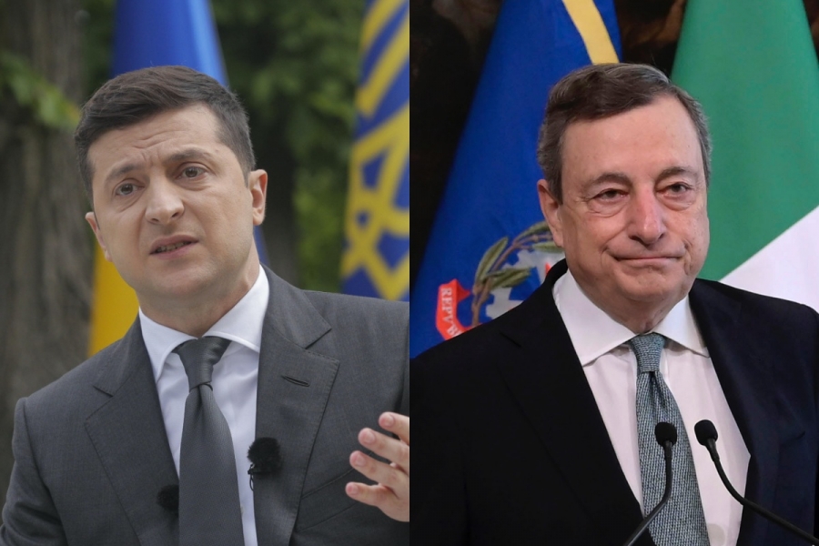 Zelensky σε Draghi: Πρέπει να επιβληθούν περισσότερες κυρώσεις στη Ρωσία