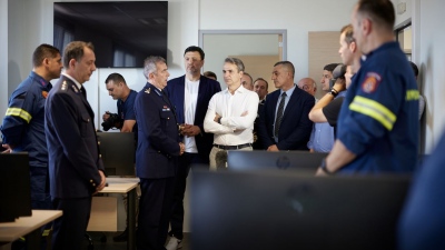 Στη Λάρισα ο Μητσοτάκης - Εγκαινίασε το Επιχειρησιακό Κέντρο Πολιτικής Προστασίας Θεσσαλίας, τι δήλωσε