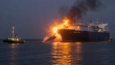 Εφιάλτης για τη ναυτιλία - Eλληνόκτητο tanker χτυπήθηκε από drone  στο λιμάνι της Damietta στην Αίγυπτο