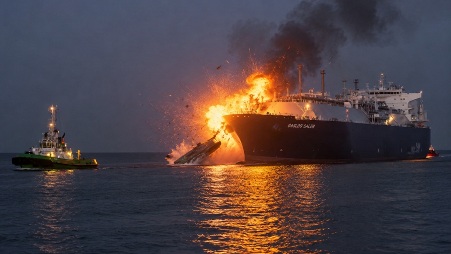 Εφιάλτης για τη ναυτιλία - Eλληνόκτητο tanker χτυπήθηκε από drone  στο λιμάνι της Damietta στην Αίγυπτο