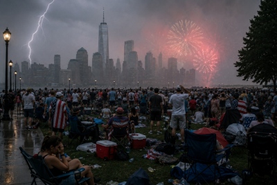 Historic fiasco as American heatwave freezes Fourth of July celebrations and pushes power grids to the limit