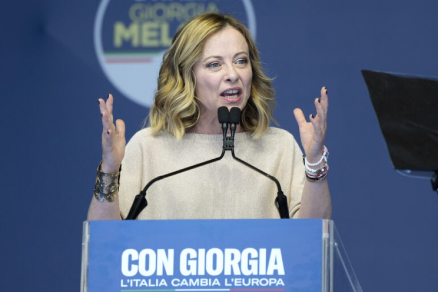 Meloni: Κρίσιμες οι ευρωεκλογές  - Η δικιά μου ατζέντα για πράσινη ανάπτυξη, μεταναστευτικό και επενδύσεις