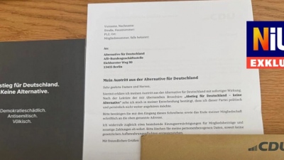 Το CDU έστειλε επιστολές παραίτησης σε όλους τους βουλευτές του AfD - Το τρολάρισμα γύρισε μπούμερανγκ
