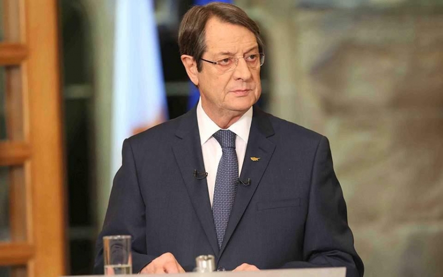 Αναστασιάδης: Να τελειώνουν τα δύο μέτρα και δύο σταθμά για την Τουρκία