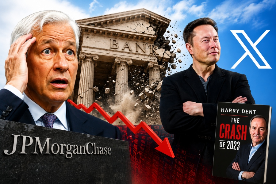Έντρομος ο Dimon της JPMorgan: ο Musk «τελειώνει» τις τράπεζες – Harry Dent: Το φθινόπωρο το μεγαλύτερο κραχ στην ιστορία