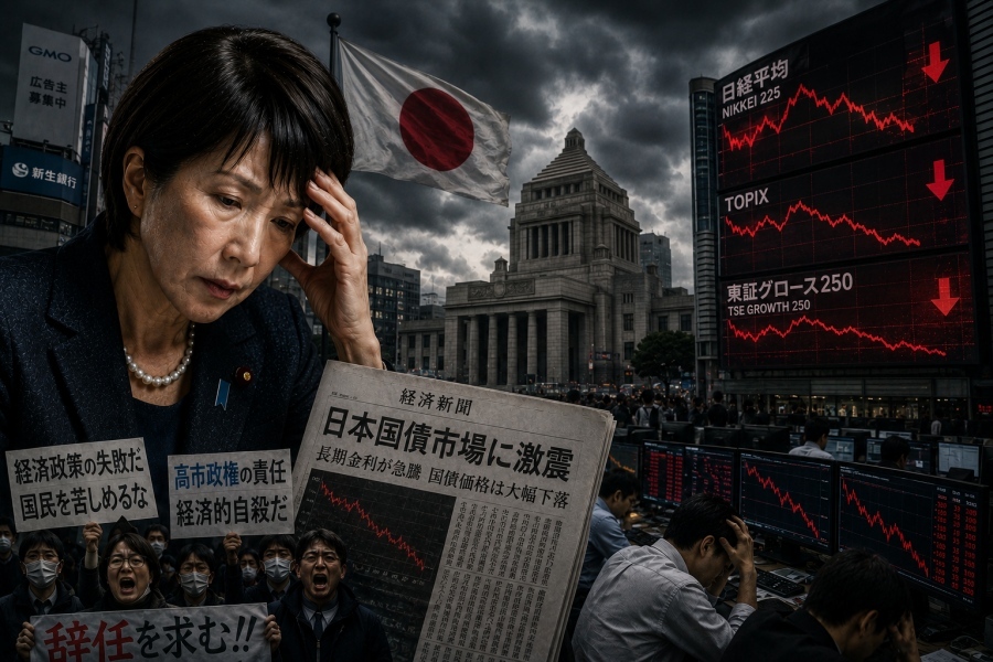 Chaos in Japan – Bond market collapses, yen plunges, Takaichi government accused of economic 