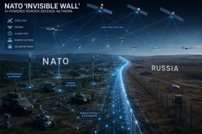 NATO builds a digital wall on Russia border with interconnected satellites and drones according to Bild leakage