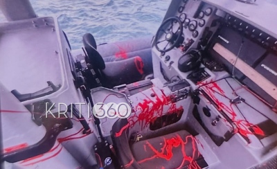 Νέος βανδαλισμός σε σκάφος της FRONTEX στην Παλαιόχωρα Χανίων