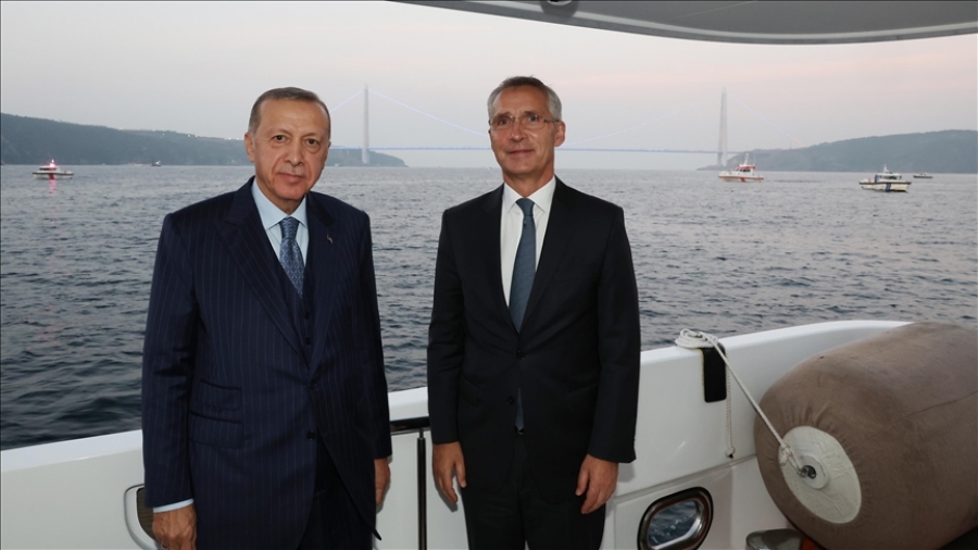 Erdogan προς Stoltenberg:  Η Ελλάδα αυξάνει την ένταση στο Αιγαίο, να συνέλθει και να προσέλθει σε διάλογο εφ' όλης της ύλης