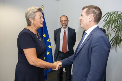 Johansson: «Αξιοσημείωτη η πρόοδος της Ελλάδας στο μεταναστευτικό» - Δ. Καιρίδης: «Το μεταναστευτικό μπορεί να μας ενώσει»