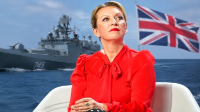 Η Zakharova απάντησε με ένα χάρτη της βρετανικής πρεσβείας για το περιστατικό με τη φρεγάτα Admiral Grigorovich