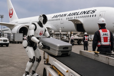 Η Japan Airlines απαντά στην έλλειψη εργαζομένων με... ανθρωποειδή ρομπότ - Αναλαμβάνουν φόρτωση αποσκευών και καθαρισμό καμπίνας