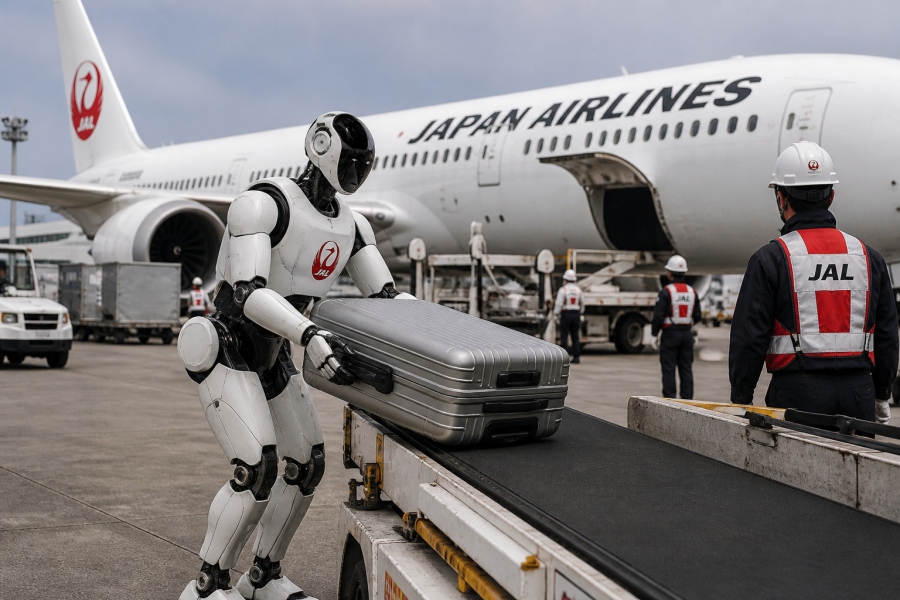 Η Japan Airlines απαντά στην έλλειψη εργαζομένων με... ανθρωποειδή ρομπότ - Αναλαμβάνουν φόρτωση αποσκευών και καθαρισμό καμπίνας
