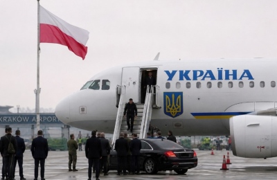 Zelensky's aircraft thriller as unusual flight path and loops used to bypass Poland