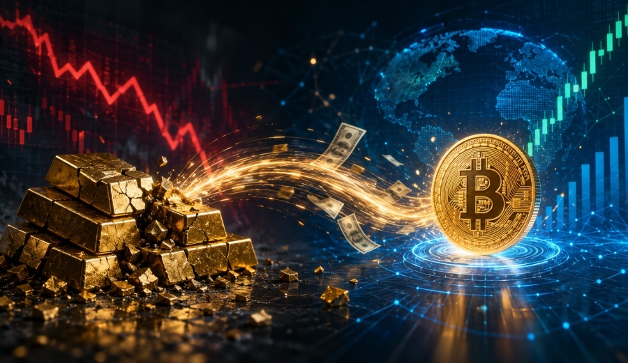 Unprecedented capital shift shakes markets – Gold loses its throne, the role of Bitcoin