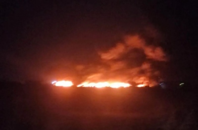 Μεγάλη φωτιά σε εργοστάσιο ανακύκλωσης στο Ομορφοχώρι Λάρισας - Ήχησε το 112