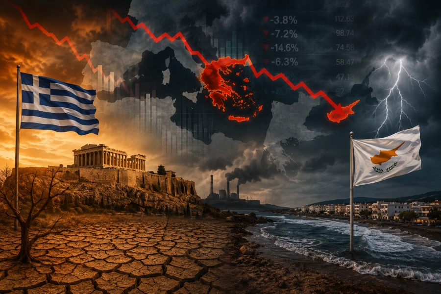 Εφιαλτική πρόβλεψη Scope: Στο έλεος της κλιματικής κρίσης Ελλάδα και Κύπρος - Θα χάσουν πάνω από 7% του ΑΕΠ εντός 30ετίας