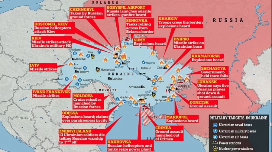 Τελεσίγραφο Ρωσίας στην Ουκρανία: Μέχρι τις 16:00 (ώρα Ελλάδος) περιμένει απάντηση στην πρόταση για διαπραγματεύσεις στην Gomel
