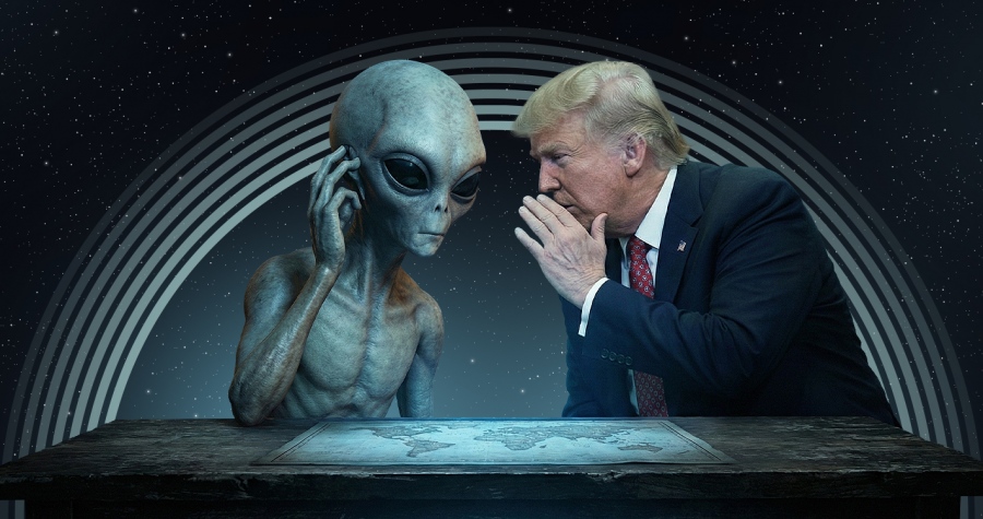 Περίγελος - Ρώσοι επιστήμονες: Ο Trump επιστρατεύει τους... εξωγήινους καθώς καταρρέει η δημοτικότητά του