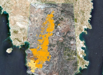 Copernicus για  Ανατολική Αττική - Σχεδόν 16.000 στρέμματα χάθηκαν από την καταστροφική πυρκαγιά  –  Κάηκαν σπίτια και καταστράφηκαν υποδομές