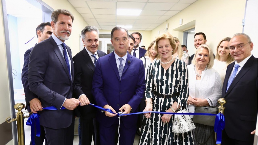Ο Γεωργιάδης εγκαινίασε αίθουσες βραχείας νοσηλείας καρκινοπαθών στον «Ευαγγελισμό» - Οι Ντε Γκρες στους δωρητές