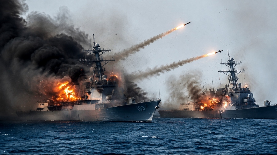 Hormuz: New sweeping Iranian strike sets USS Truxtun and USS Mason ablaze – Historic US defeat