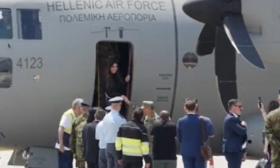 Με αεροσκάφος της Πολεμικής Αεροπορίας η Kimberly Guilfoyle στην Αλεξανδρούπολη