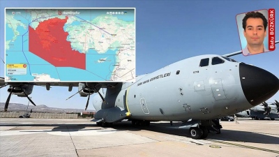 Cumhuriyet: Τα τουρκικά στρατιωτικά αεροσκάφη παρακάμπτουν το Αιγαίο - Επιμηκύνουν τη διαδρομή προς Λιβύη κατά 700 χλμ