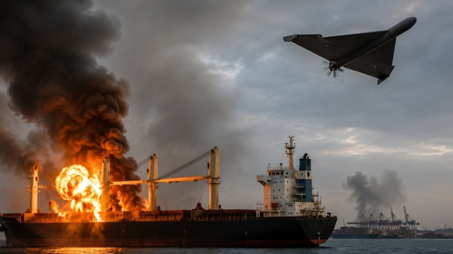 Φωτιά στη Μαύρη Θάλασσα – Η Ρωσία χτύπησε με drones 5 εμπορικά πλοία που μετέφεραν στρατιωτικό φορτίο στην Ουκρανία