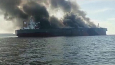 Strait of Hormuz crisis: Tankers ablaze as Iran seizes control of vital energy route