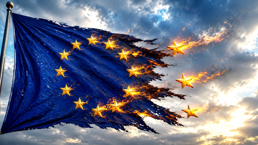 To σύμβολο της ΕΕ παραπέμπει σε... βιβλική προφητεία για το τέλος του κόσμου - «Δέος με τα 12 αστέρια της Αποκάλυψης»